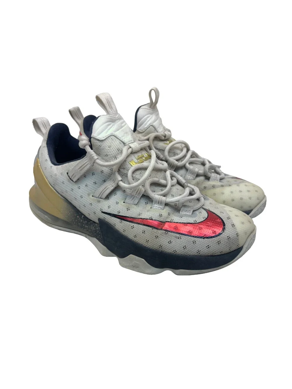 Nike Men's LeBron XIII Low-Cut Basketball Sneakers 831925-164 Olympic Size 9.5M